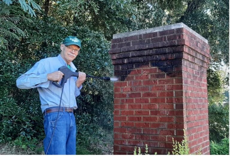 Brick Marker on Hillcrest Street Gets a Makeover